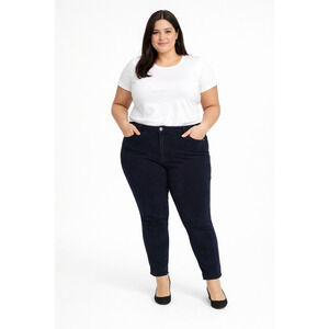 Old Navy Woman Plus Size 26 Rockstar High-Rise Skinny Corduroy Charcoal  Stretch